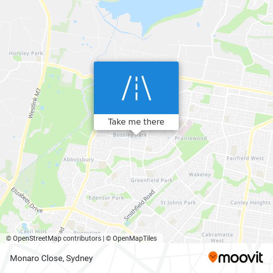 Monaro Close map