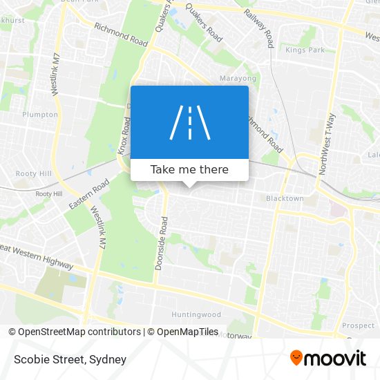 Scobie Street map