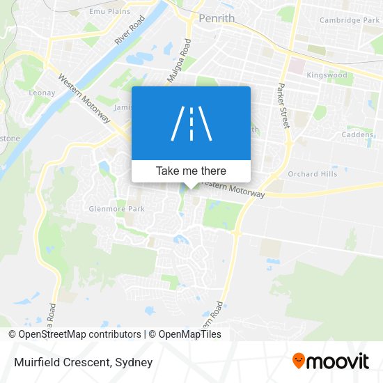 Muirfield Crescent map