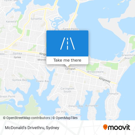 McDonald's Drivethru map
