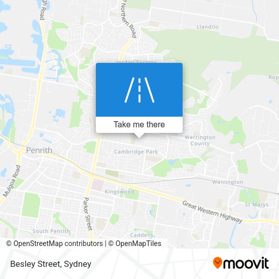 Besley Street map
