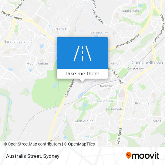 Australis Street map