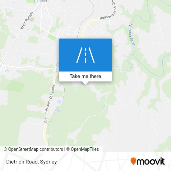 Dietrich Road map