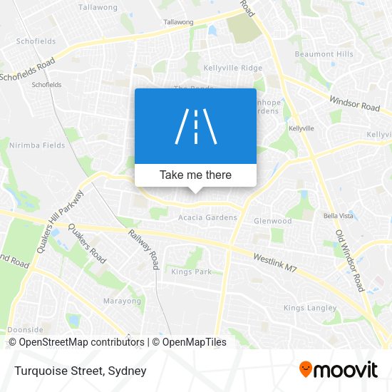 Turquoise Street map