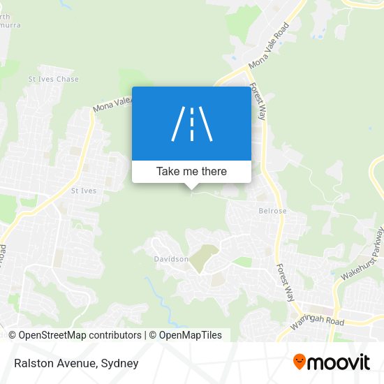 Ralston Avenue map
