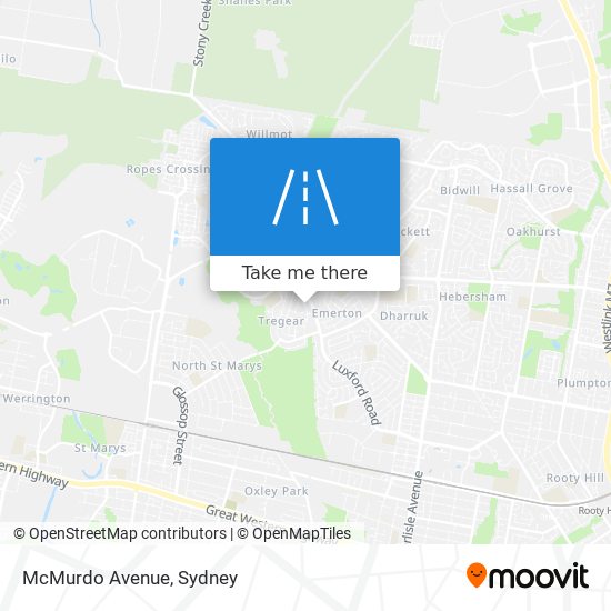 Mapa McMurdo Avenue