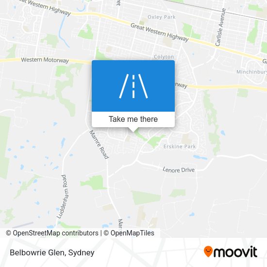 Belbowrie Glen map