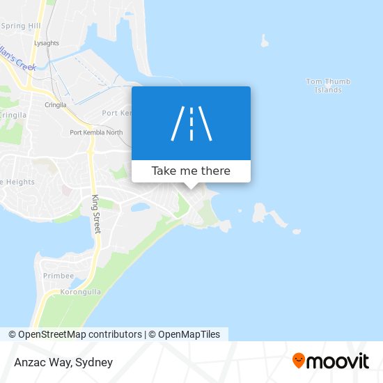 Mapa Anzac Way