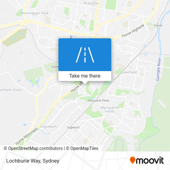 Lochburie Way map