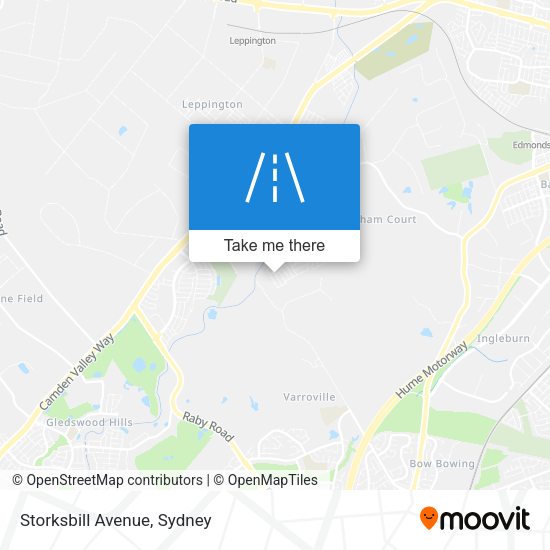 Storksbill Avenue map