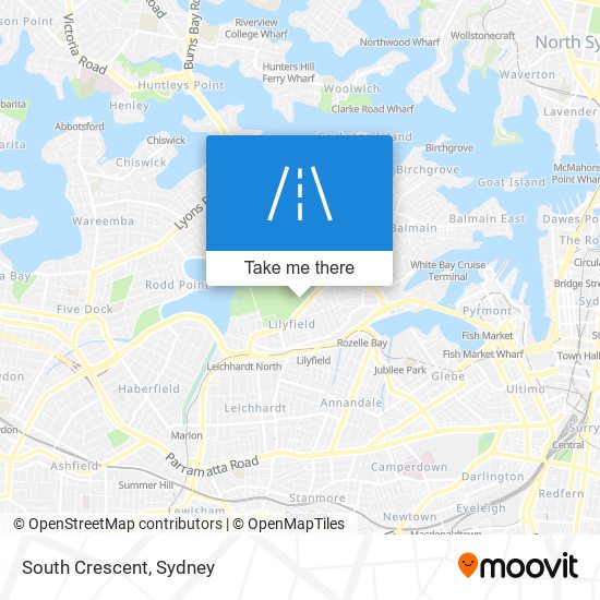 South Crescent map