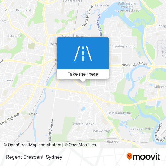 Regent Crescent map