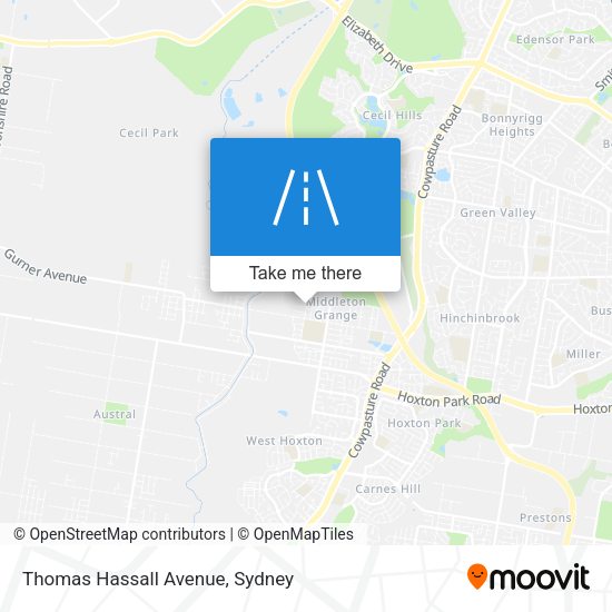 Thomas Hassall Avenue map