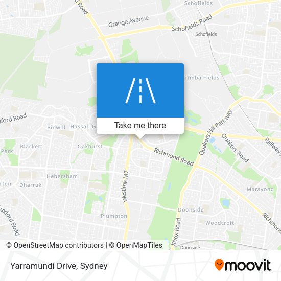 Yarramundi Drive map