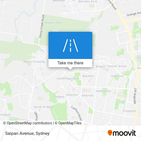 Saipan Avenue map