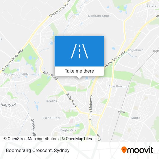 Boomerang Crescent map