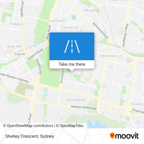 Shelley Crescent map