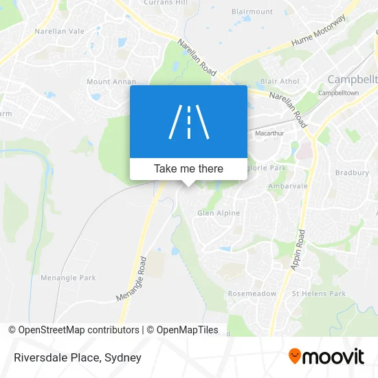 Mapa Riversdale Place