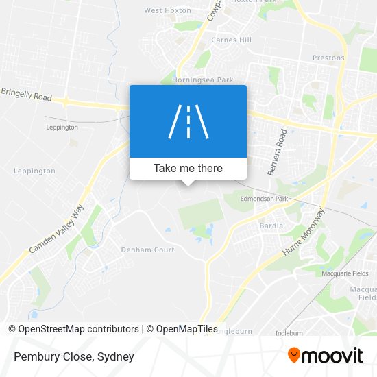 Pembury Close map
