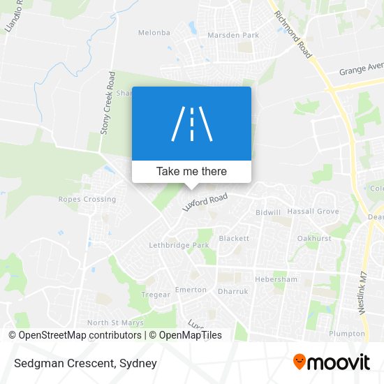 Sedgman Crescent map