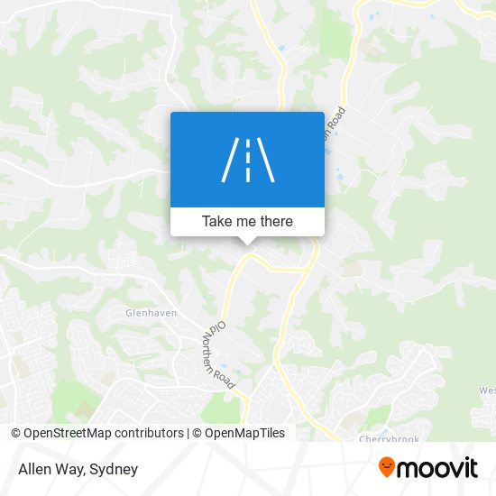 Allen Way map