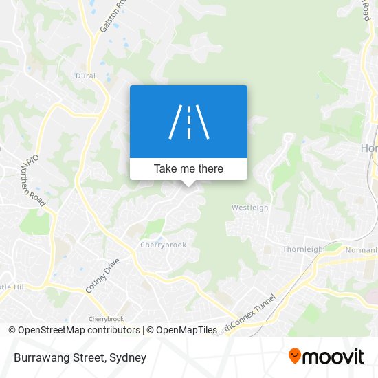 Mapa Burrawang Street