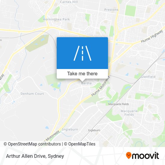 Arthur Allen Drive map