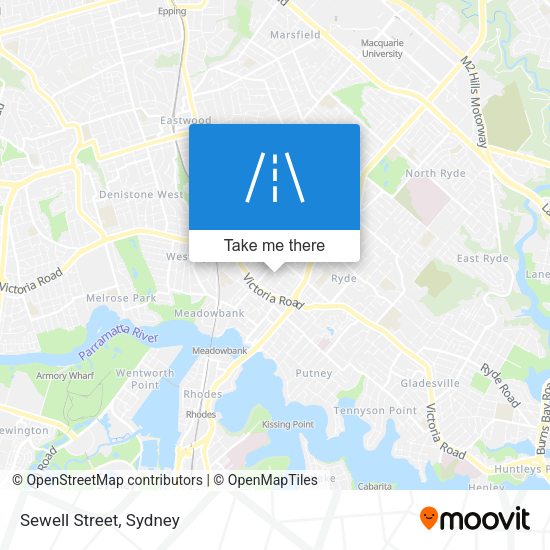 Sewell Street map