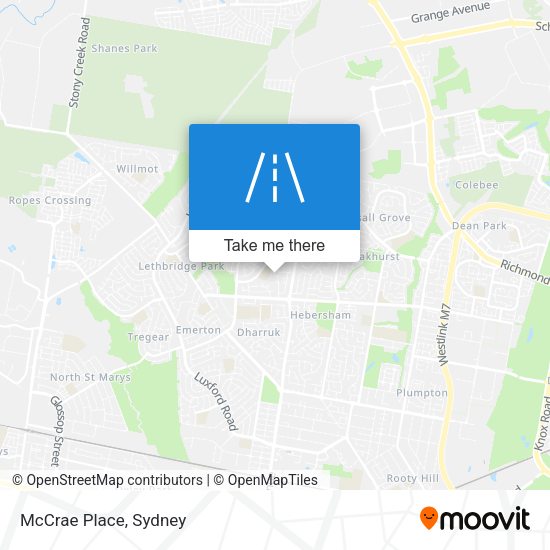McCrae Place map