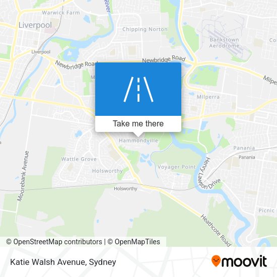 Katie Walsh Avenue map