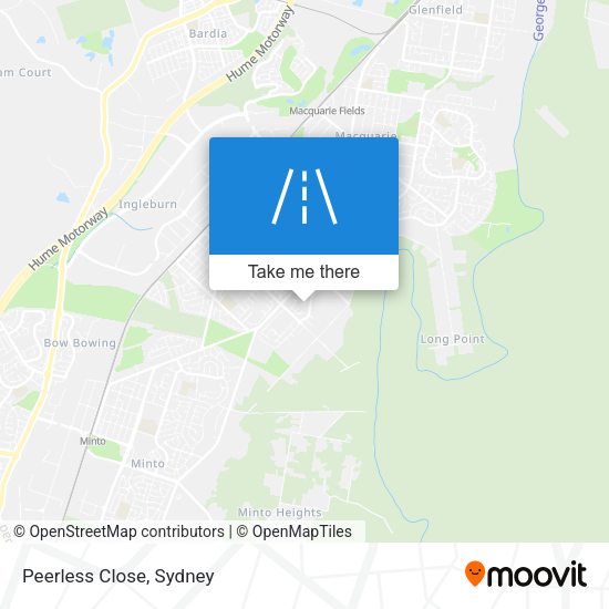 Peerless Close map