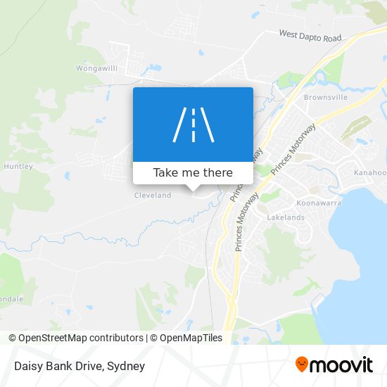 Mapa Daisy Bank Drive