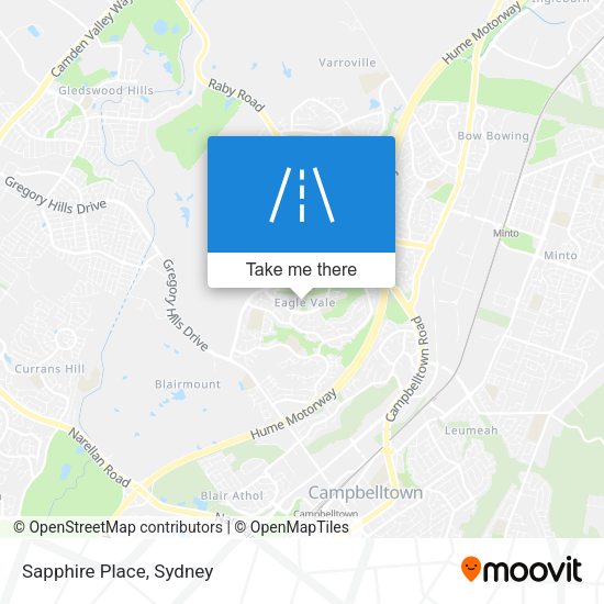 Sapphire Place map