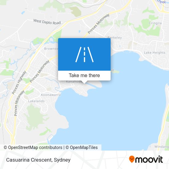 Casuarina Crescent map