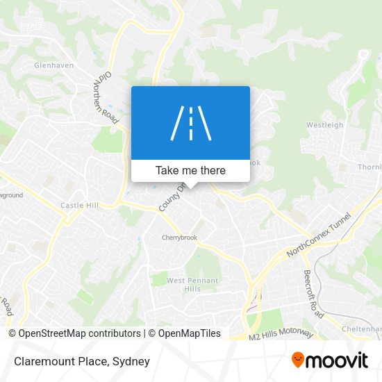 Claremount Place map