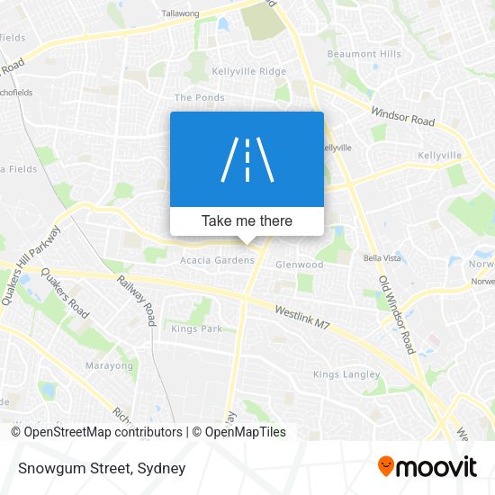 Snowgum Street map