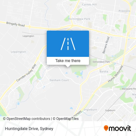 Huntingdale Drive map