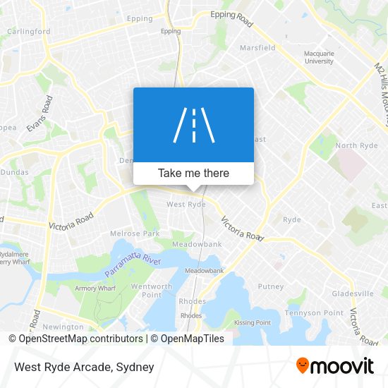West Ryde Arcade map