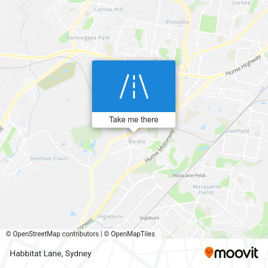 Habbitat Lane map