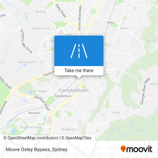 Moore Oxley Bypass map
