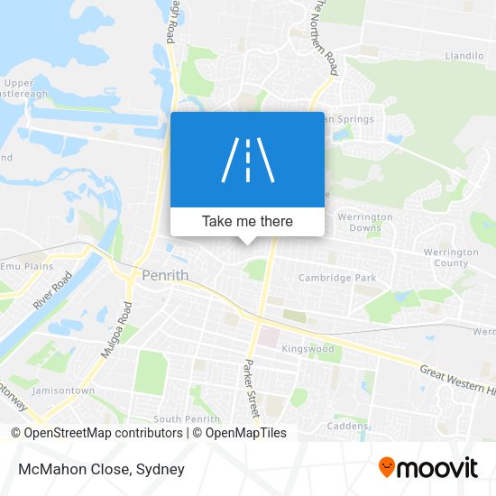 McMahon Close map