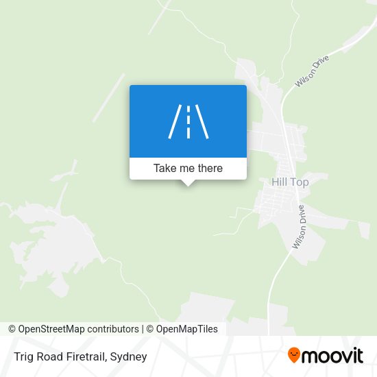 Trig Road Firetrail map
