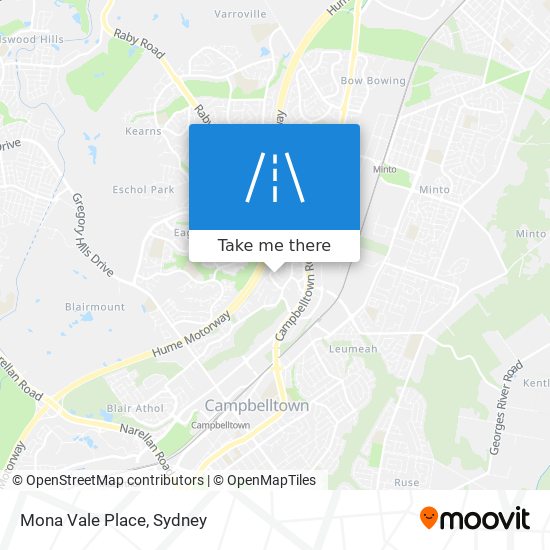 Mapa Mona Vale Place