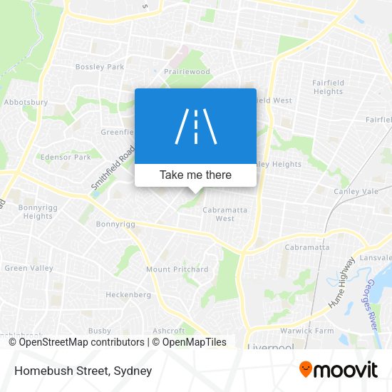 Homebush Street map