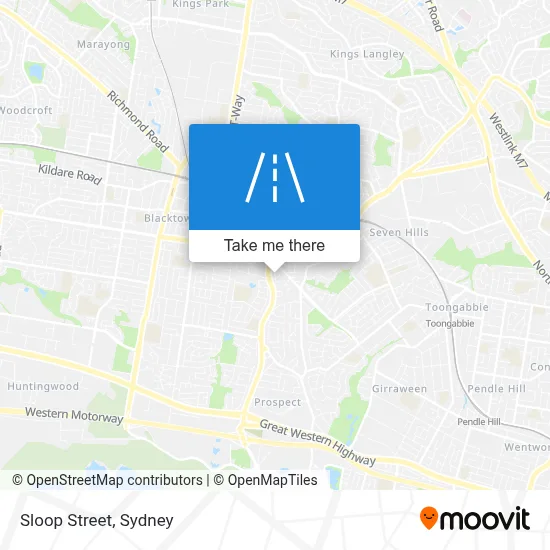 Mapa Sloop Street