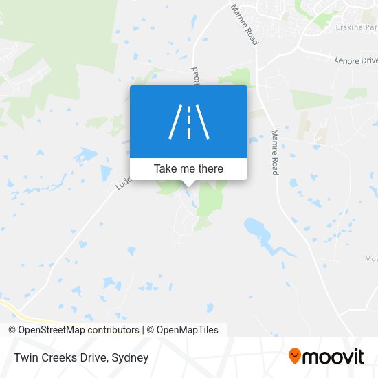Twin Creeks Drive map