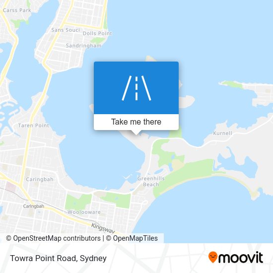 Towra Point Road map