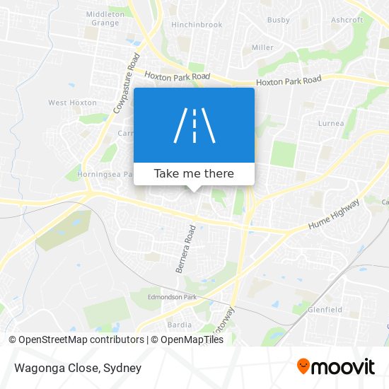 Wagonga Close map