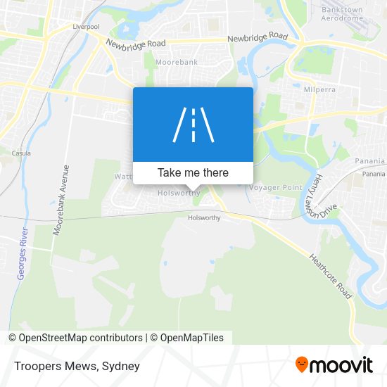 Troopers Mews map