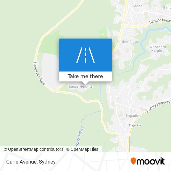 Curie Avenue map